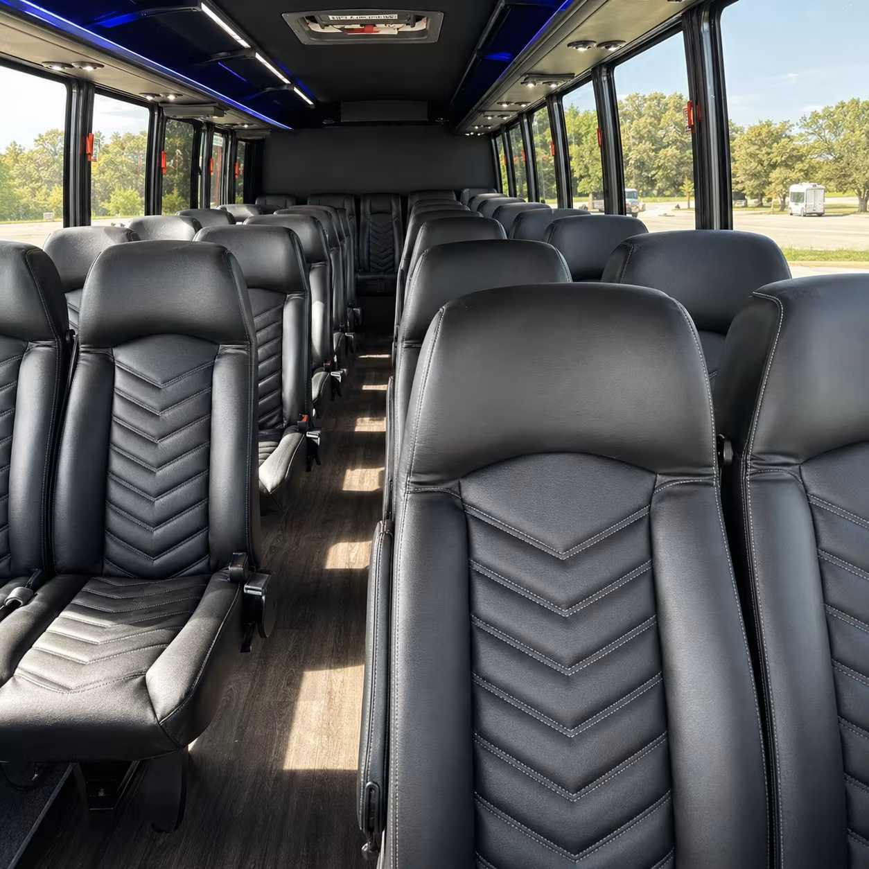 charter buses for newark ceremony to reception transfers