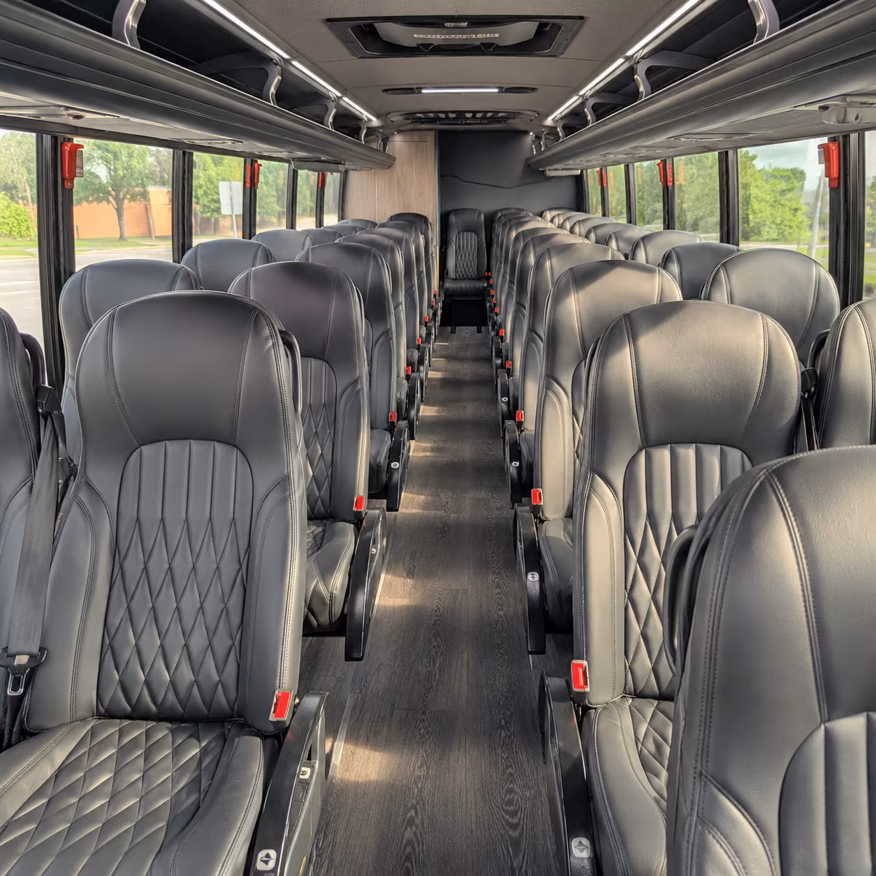 newark government military transportation onboard seating