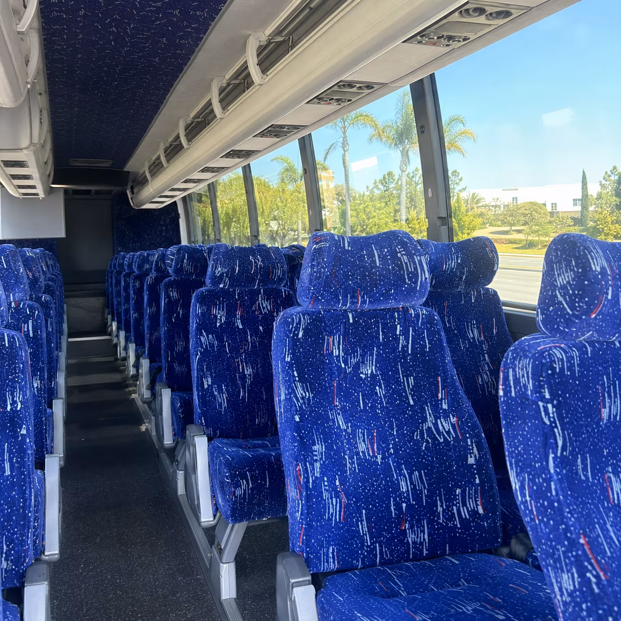 newark long distance transportation onboard seating