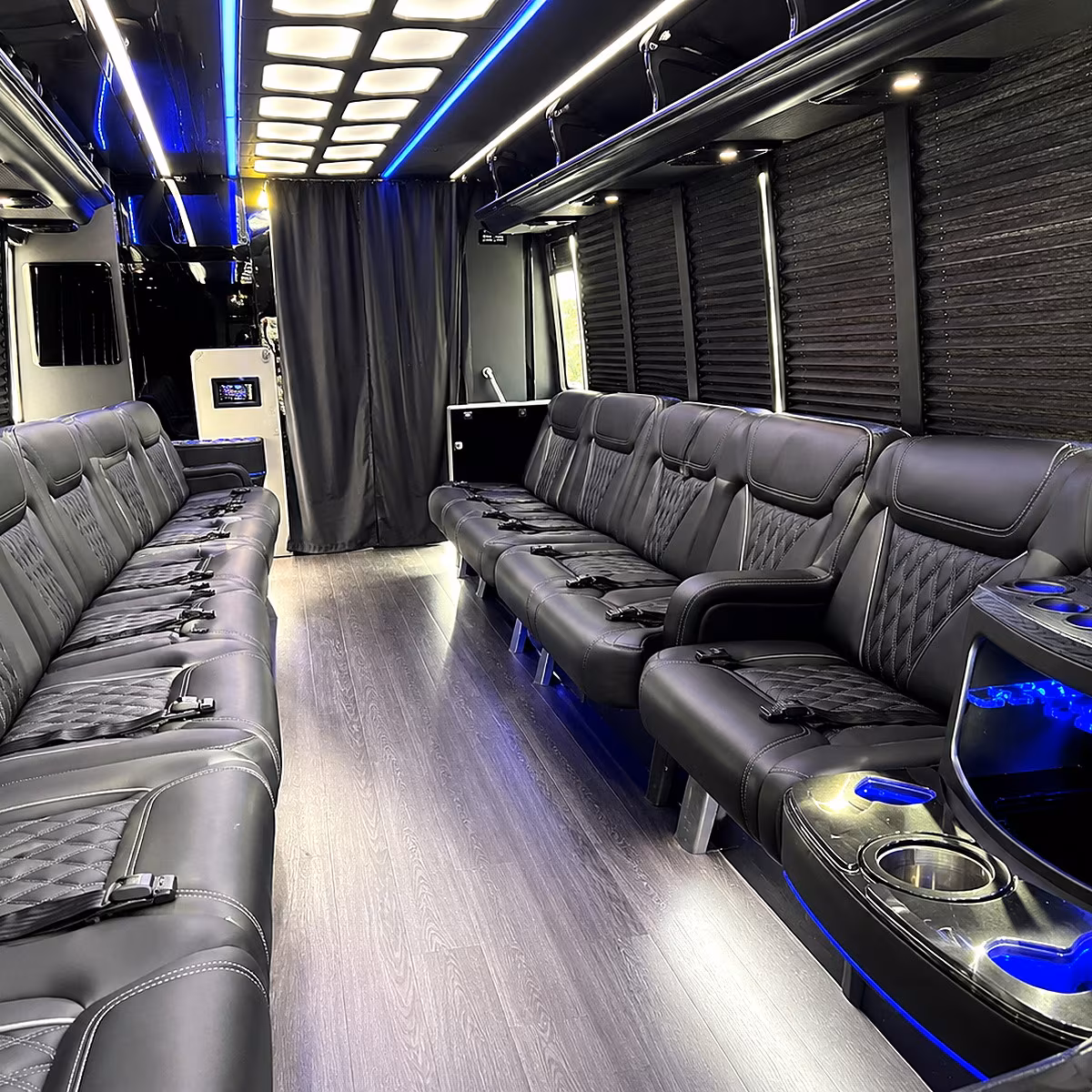 newark party bus rentals inside
