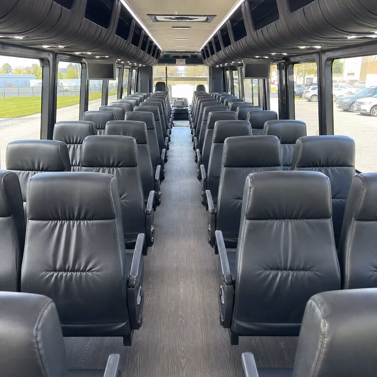 newark sporting event transportation onboard seating